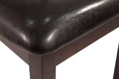 Dark Brown Dining Chairs, chair detail; sold as a matching pair; tables, additional chairs and accessories excluded - 4