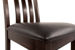 Dark Brown Dining Chairs, chair detail; sold as a matching pair; tables, additional chairs and accessories excluded - 4