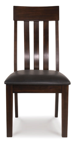 Dark Brown Dining Chairs, front view; sold as a matching pair; tables, additional chairs and accessories excluded - 5