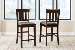 Dark Brown / Counter Height — Set of 2 Stools, additional product view; matching pair included; additional furniture and accessories excluded - 3
