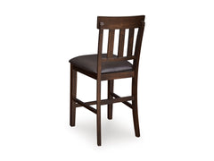 Dark Brown / Counter Height — Set of 2 Stools, back view; matching pair included; additional furniture and accessories excluded - 4