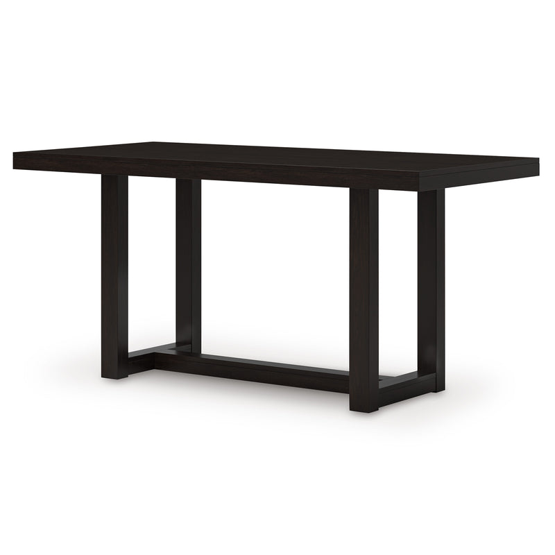 Dark Gray-Brown Counter Height Table and Stool Options