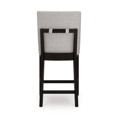 Light Gray / Dark Grayish Brown / Set of 2 Counter Stools, product view 3; included: 2 matching counter stools; all other furniture and accessories excluded - 11