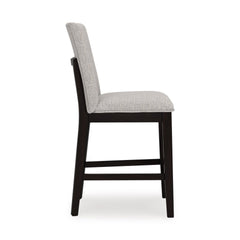 Light Gray / Dark Grayish Brown / Set of 2 Counter Stools, product view 7; included: 2 matching counter stools; all other furniture and accessories excluded - 15