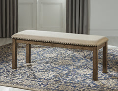 Grayish Brown / Dining Bench, product view 5; included: 1 bench; all other furniture and accessories excluded - 15