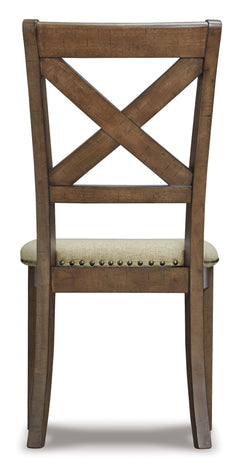 Grayish Brown / Set of 2 Dining Chairs, product view 2; included: 2 matching chairs; all other furniture and accessories excluded - 7