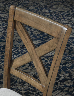 Grayish Brown / Set of 2 Dining Chairs, product view 4; included: 2 matching chairs; all other furniture and accessories excluded - 9
