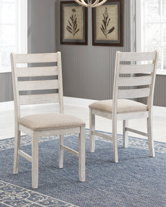 White/Light Brown / Set of 2 Chairs, additional product view; 2 chairs included; additional furniture and accessories excluded - 2