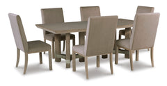Gray / Table + 6 Chairs, product view 1; included: 1 table; 6 matching chairs; all other furniture and accessories excluded - 11