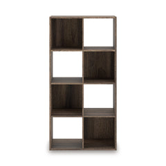 Brown / Eight Cube Organizer, organizer view 4; includes one organizer; bins, books and accessories excluded - 14