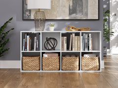White / Eight Cube Organizer, organizer view 1; includes one organizer; bins, books and accessories excluded - 18