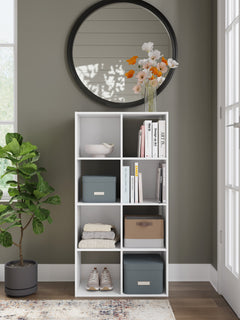 White / Eight Cube Organizer, organizer view 9; includes one organizer; bins, books and accessories excluded - 26