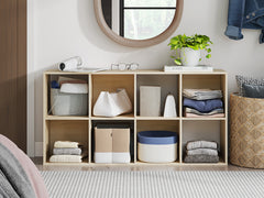 Tan / Eight Cube Organizer, organizer view 1; includes one organizer; bins, books and accessories excluded - 27