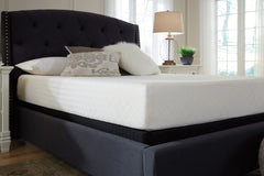 Essential firm memory foam mattress, White firm mattress side profile in a bedroom setting - 5