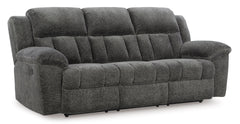 Graphite Fabric Reclining Seating, sofa upright angle - 1