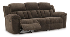 Chocolate Fabric Reclining Seating, sofa reclined angle - 20