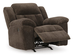 Chocolate Fabric Reclining Seating, rocker chair reclined angle - 30