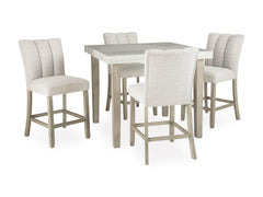 Bisque / Table + 4 Stools, product view 1; includes table + 4 stools; other furniture and accessories excluded - 23