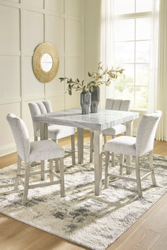 Bisque / Table + 4 Stools, product view 2; includes table + 4 stools; other furniture and accessories excluded - 24