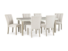 Bisque / Table + 6 Chairs, product view 1; includes table + 6 chairs; other furniture and accessories excluded - 25