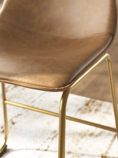 Toast/Gold / Set of 2 Dining Chairs, seat covering close-up 5; order includes two matching seats; accessories excluded - 13