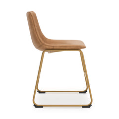 Toast/Gold / Set of 2 Dining Chairs, seat view 8; order includes two matching seats; accessories excluded - 16