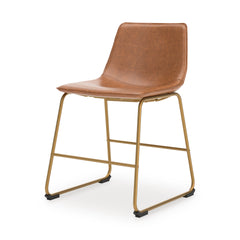 Brown/Gold / Set of 2 Dining Chairs, seat view 2; order includes two matching seats; accessories excluded - 2