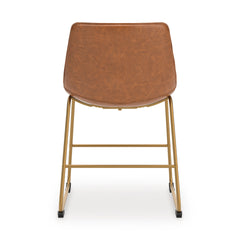 Brown/Gold / Set of 2 Dining Chairs, seat view 4; order includes two matching seats; accessories excluded - 4