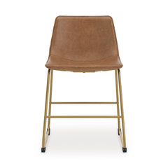 Brown/Gold / Set of 2 Dining Chairs, seat view 6; order includes two matching seats; accessories excluded - 6