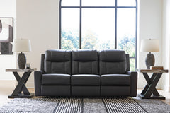 Carbon Faux Leather Reclining Seating, sofa room view; accessories not included - 25
