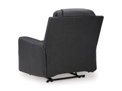 Carbon Faux Leather Reclining Seating, recliner chair back view - 33