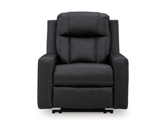 Carbon Faux Leather Reclining Seating, recliner chair front view - 34