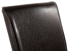 Dark Brown Dining Chairs, frame finish detail; sold as a matching pair; tables, additional chairs and accessories excluded - 4