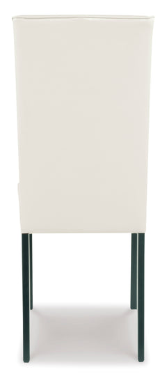 Ivory Dining Chairs, back view; sold as a matching pair; tables, additional chairs and accessories excluded - 8