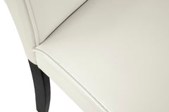 Ivory Dining Chairs, upholstery detail; sold as a matching pair; tables, additional chairs and accessories excluded - 9
