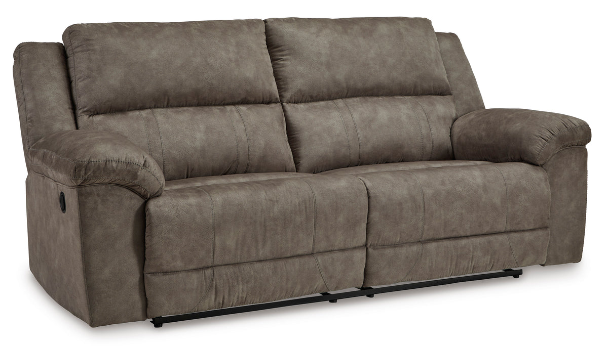 Fossil Wide Faux Leather Reclining Seating, sofa upright angle