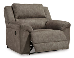 Fossil Wide Faux Leather Reclining Seating, wide recliner chair reclined angle - 12