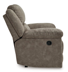 Fossil Wide Faux Leather Reclining Seating, wide recliner chair side view - 15