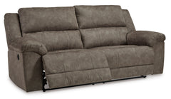 Fossil Wide Faux Leather Reclining Seating, sofa reclined angle - 2
