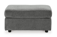 33-Inch Gravel Upholstered Ottoman with Firm Foam Cushion, front view - 2