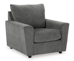 Gravel Upholstered Seating, chair angle view - 11
