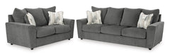 Gravel Upholstered Seating, sofa and loveseat set - 16
