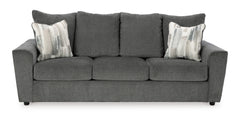 Gravel Upholstered Seating, sofa front view - 3