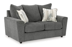 Gravel Upholstered Seating, loveseat angle view - 6