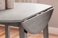 Gray / Dining Table Only, design detail; one table included; chairs, stools and benches excluded; additional furniture and accessories excluded - 8