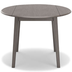 Gray / Dining Table Only, front view; one table included; chairs, stools and benches excluded; additional furniture and accessories excluded - 9
