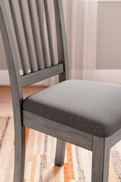 Gray Dining Chairs, chair detail; sold as a matching pair; tables, additional chairs and accessories excluded - 4