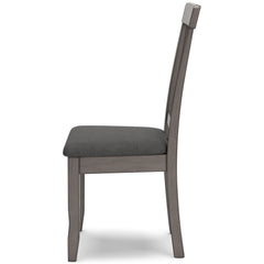Gray Dining Chairs, alternate side view; sold as a matching pair; tables, additional chairs and accessories excluded - 6