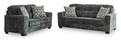 Gunmetal Upholstered Seating, sofa and loveseat set - 16