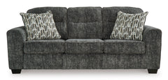 Gunmetal Upholstered Seating, sofa front view - 3